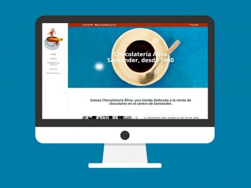 Web Chocolatería Áliva