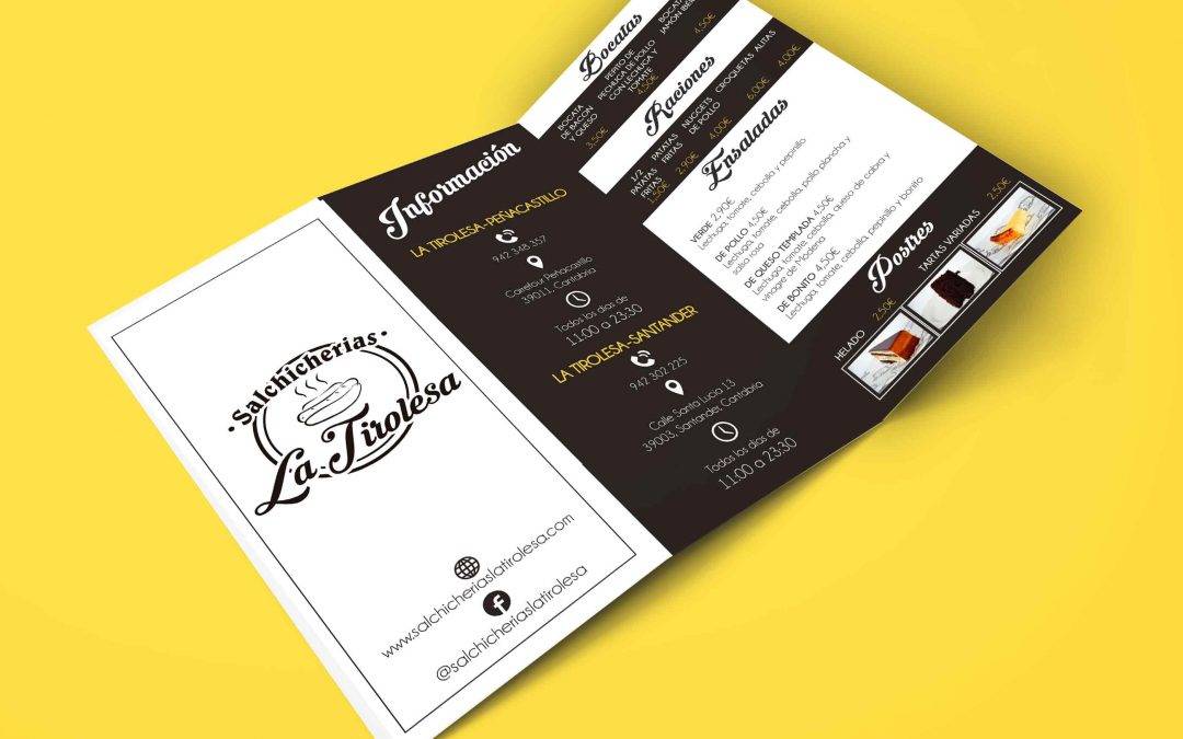 Diseño Tríptico La Tirolesa