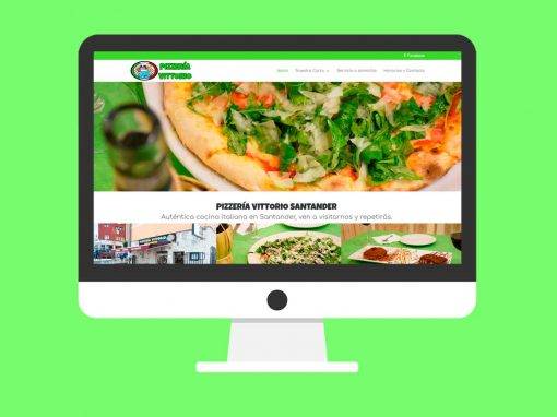 Página Web Pizzería Vittorio Santander