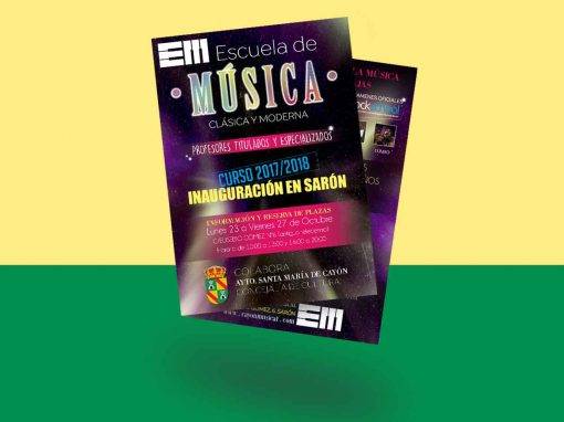 Flyers Escuela Música Cayón