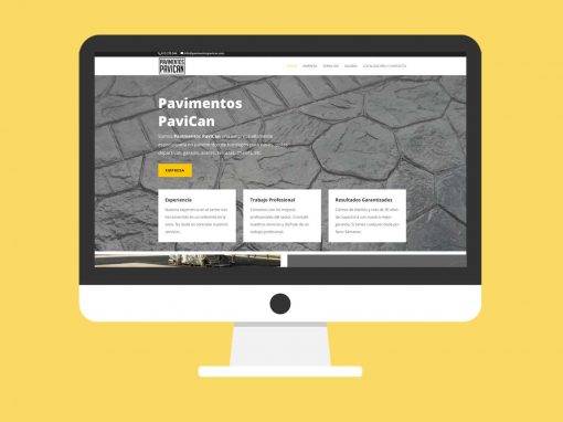 Página Web Pavimentos PAVICAN