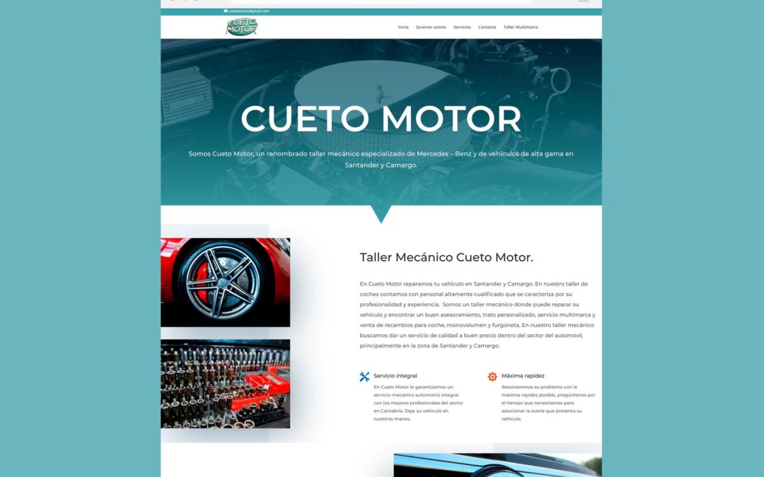 Página Web Cueto Motor