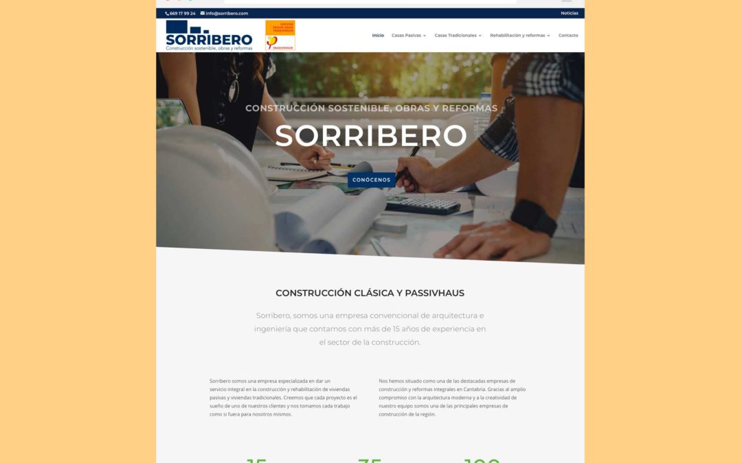 Página Web Sorribero Passivhaus