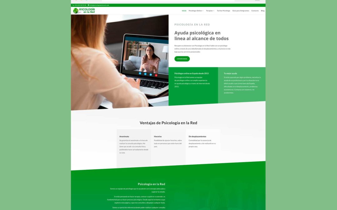 Página Web Psicología en la Red
