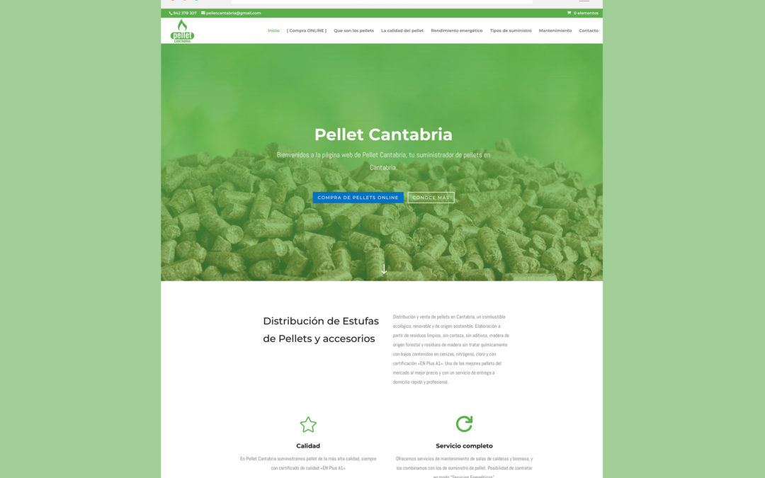 Página Web Pellets Cantabria