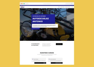 Página Web Autoescuela Antonio