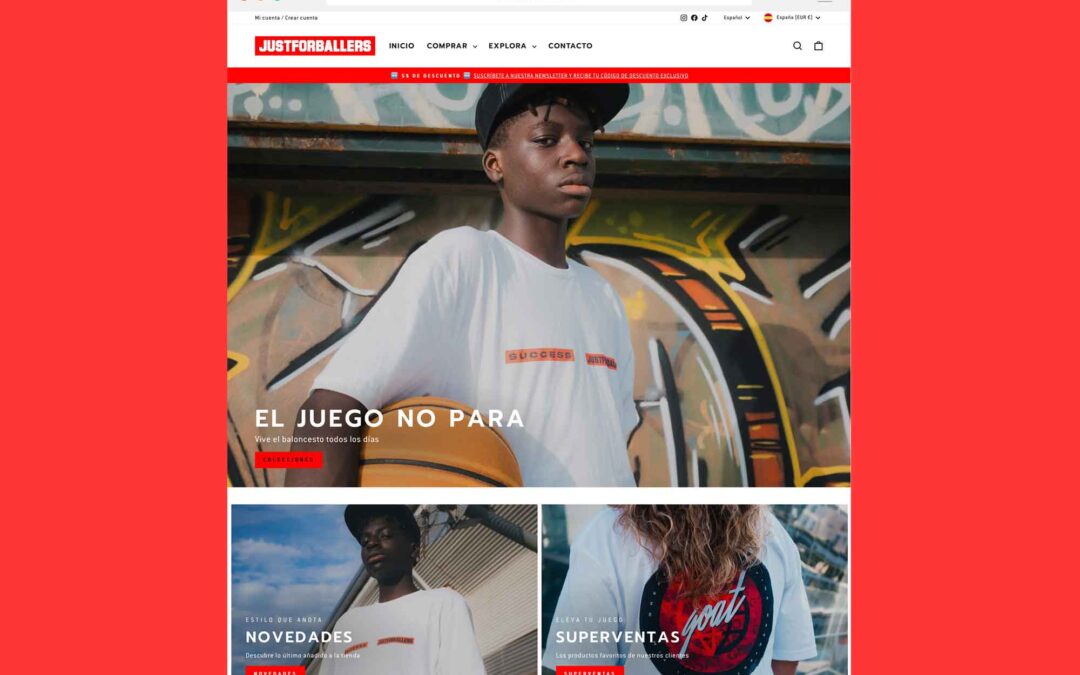 Tienda Online Just For Ballers