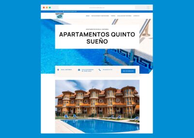 Página Web Apartamentos Quinto Sueño